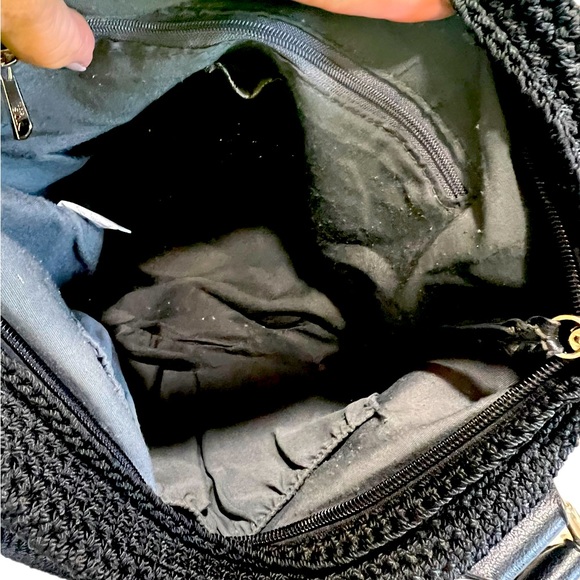 The Sak brand shoulder bag in black woven knit medium size great condition - Picture 7 of 7